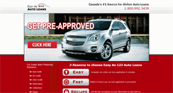 Desktop Screenshot of easyas123autoloans.com